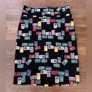 LuLaRoe Cassie Skirt with 80’s Cassette Tapes!